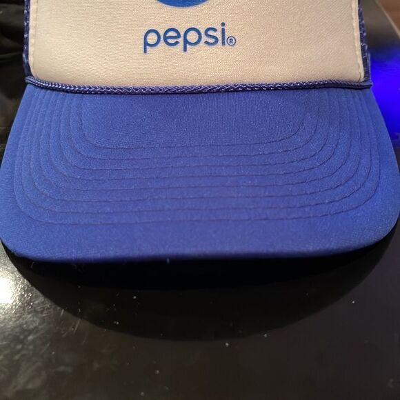 New Vintage Pepsi Cola Otto Mesh Adjustable SnapBack Logo Trucker Cap Hat OS - Picture 10 of 11